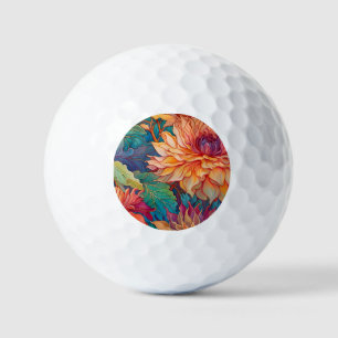 Balles De Golf Dahlia Tapisserie florale