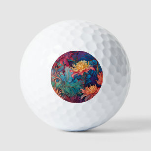 Balles De Golf Dahlia Tapisserie florale