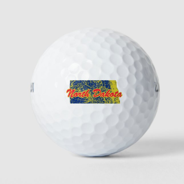 Balles De Golf Dakota du Nord (Devant)