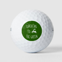 Balles De Golf Dashing to Green Cute Reindeer Emoji Icon