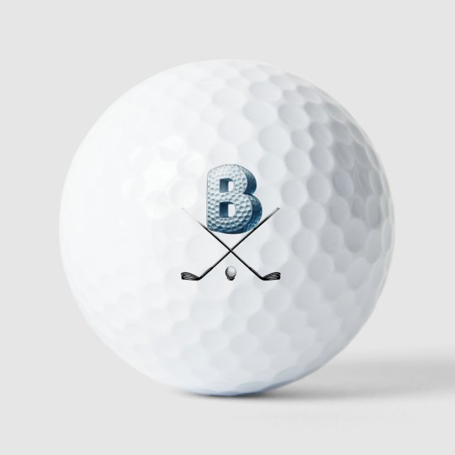 Balles de golf de vacances - Alpha-Number LETTRE B (Recto)