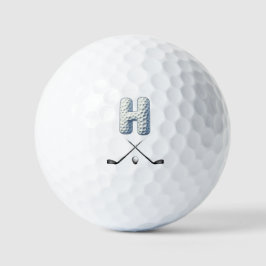 Balles de golf de vacances - Alpha-Number LETTRE H