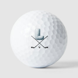 Balles de golf de vacances - Alpha-Number LETTRE L