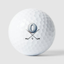 Balles de golf de vacances - Alpha-Number LETTRE O