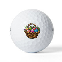 Balles de golf de vacances Panier de Pâques