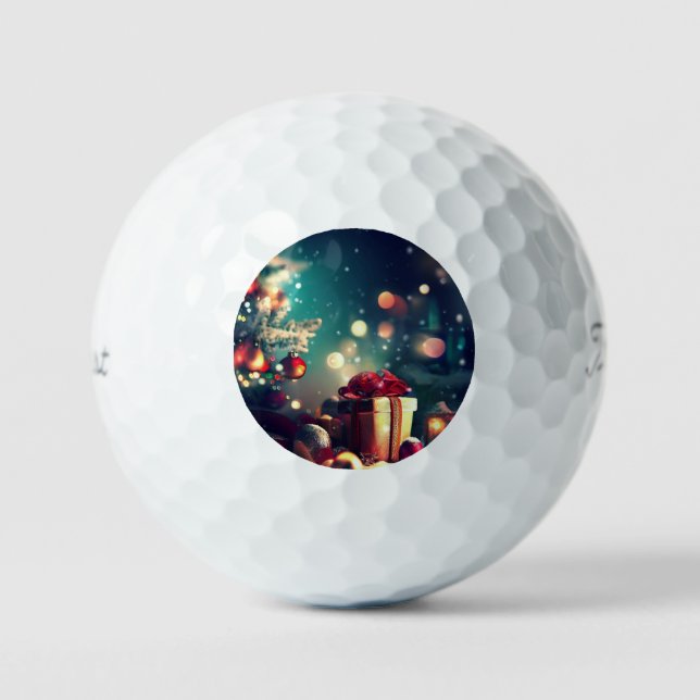 Balles De Golf Décorations de Noël (6) (Recto)