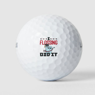 Balles De Golf Dentist Dental School Graduation Funny Flossing