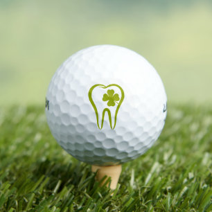 Balles De Golf Dentiste vert Dents chanceux