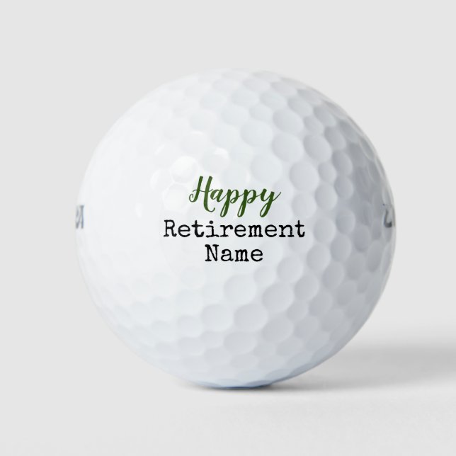 Balles De Golf Départ heureux de golf (Devant)