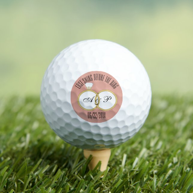 Balles De Golf Dernière soirée avant le mariage de l'anneau Fête  (T-shirt Insitu)
