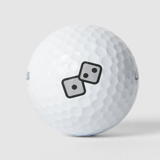 Balles De Golf Dés (Devant)