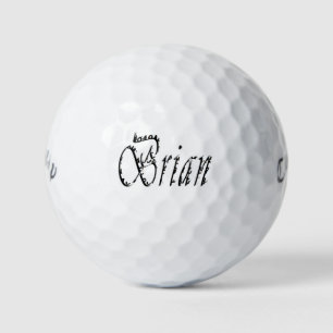 Balles De Golf Des Hommes Appelés Brian,