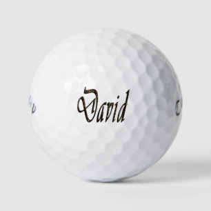 Balles De Golf Des Hommes Appelés David,