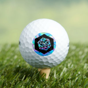 Balles De Golf Dés RPG Holo Imaginaire Retro Tabletop PnP Gamer