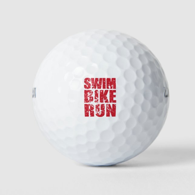 Balles De Golf Design cool de triathlon (Devant)