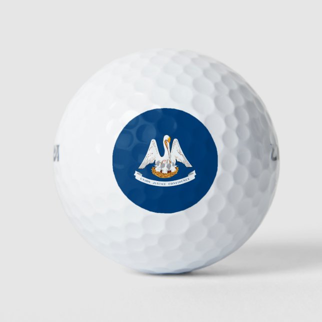 Balles De Golf Design de Louisiana State Flag (Devant)