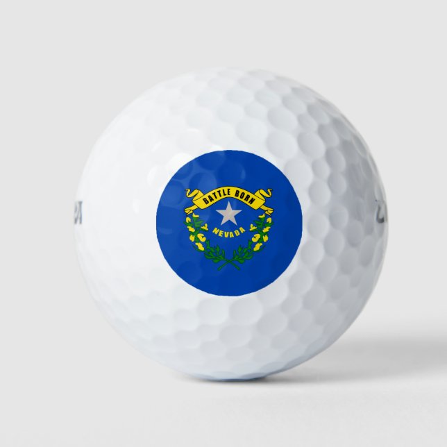 Balles De Golf Design du drapeau d'état du Nevada (Devant)