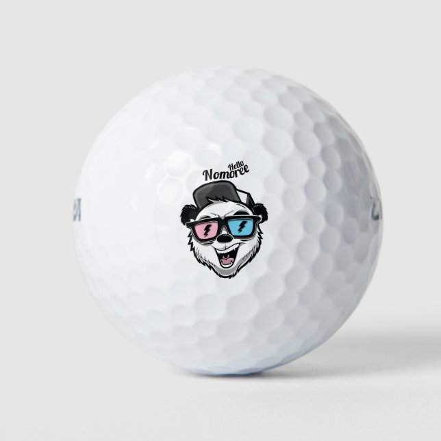 Balles De Golf design du visage de l'ours (Devant)
