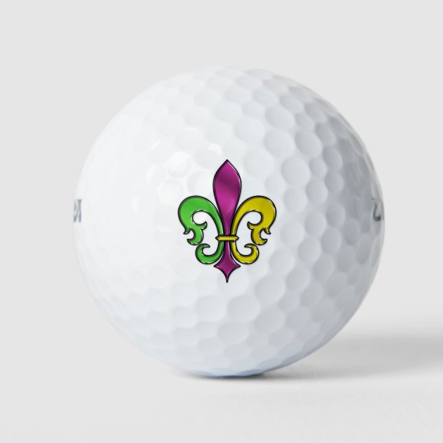 Balles De Golf Design élégant Fleur De Lis (Devant)