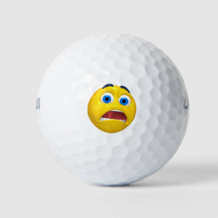 Balles De Golf Design Emoji Choqué