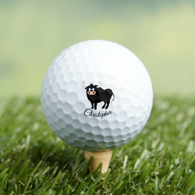 Balles De Golf Design noir (T-shirt Insitu)