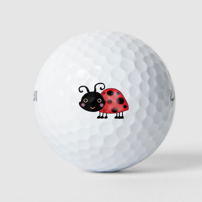 Balles De Golf dessin animé d'insecte de Ladybug (Devant)