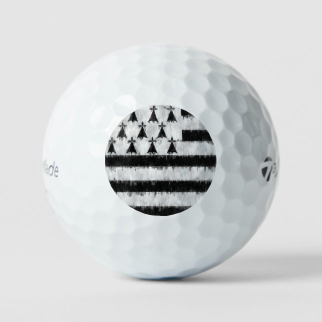 Balles De Golf Dessin de peinture à l'huile bretonne (Recto)