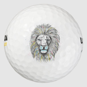 Balles De Golf Dessin dessiné à la main par cool et aquarelle Des