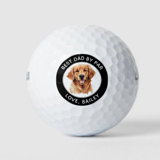 Balles De Golf Dessin personnalisé Golden Retriever Dog