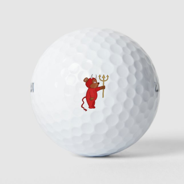 Balles De Golf Devil Bear (Devant)