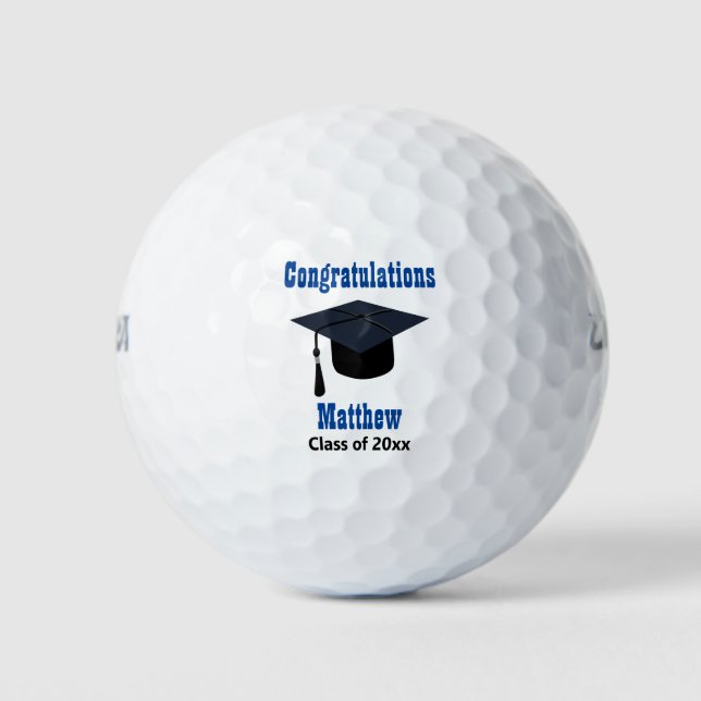 Balles De Golf Diplôme Cap Golfer Diplômé Garder (Devant)