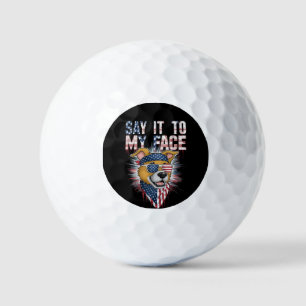 Balles De Golf Dis-le à ma face drôle maman chien