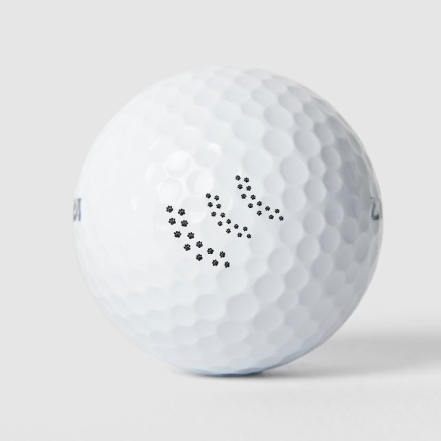 BALLES DE GOLF **DOGGIE PAWS GALORE** GOLF BALL (Devant)