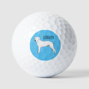 Balles De Golf Dogo argentino dessin animé pour chien