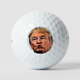 BALLES DE GOLF DONALD TRUMP KISS GOLF BALLS CHRISTMAS CADEAU