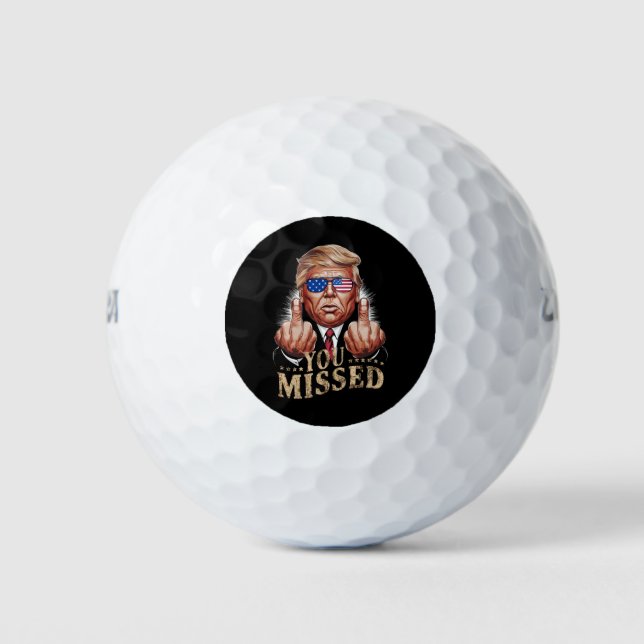Balles De Golf Donald Trump - L'élection américaine vous a manqué (Devant)