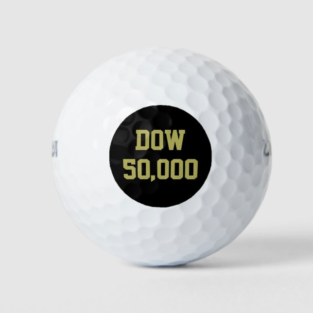 Balles De Golf Dow 50 000 Stocks du marché (Devant)
