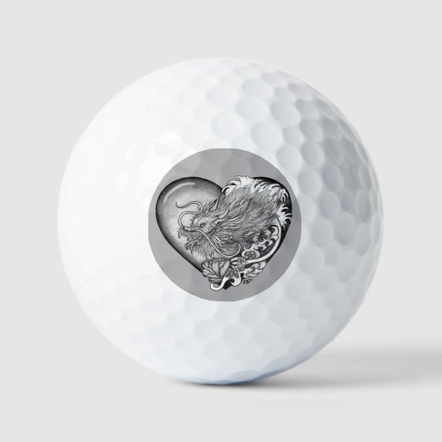 Balles De Golf Dragon Heart (Recto)