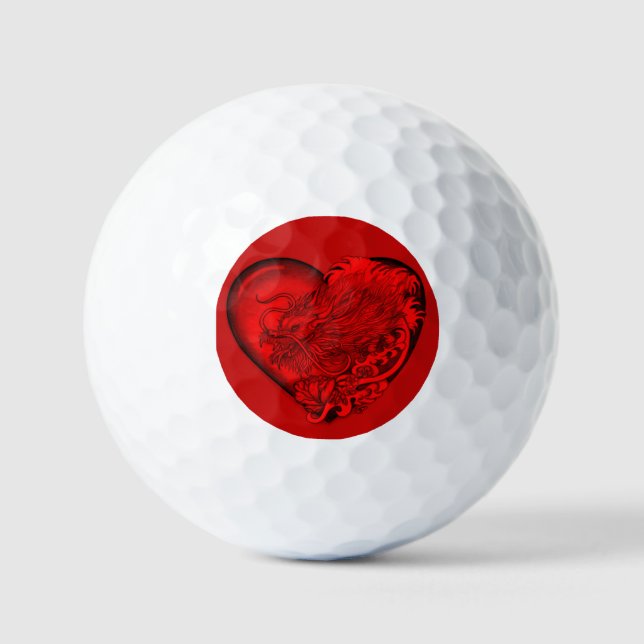 Balles De Golf Dragon Heart (Recto)