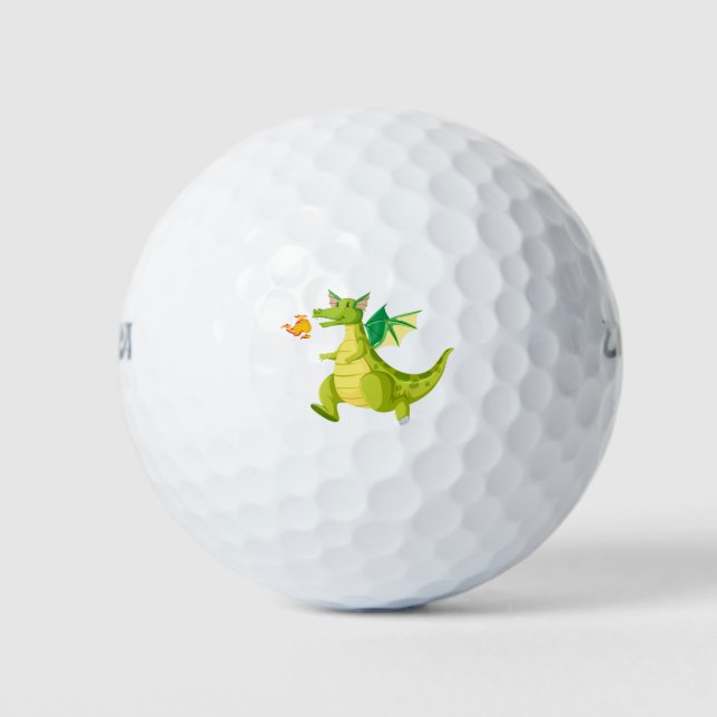 Balles De Golf Dragon mignon (Devant)