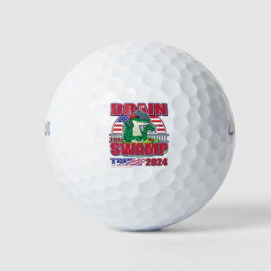 Balles De Golf Drain-The-Swamp-Trump-2024
