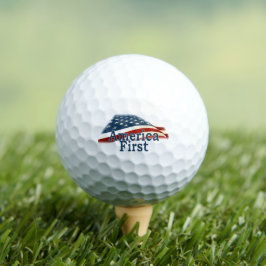 Balles De Golf Drapeau America First USA
