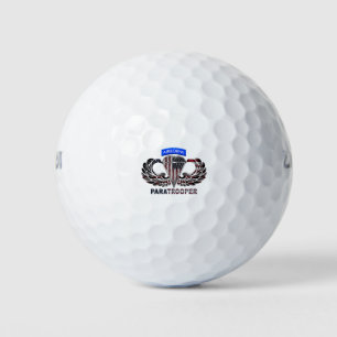 Balles De Golf Drapeau américain avec ailes et parachutistes aéro