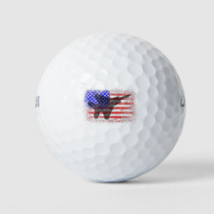 Balles De Golf Drapeau Américain Avion Patriotique Force Aérienn