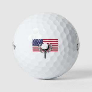 Balles De Golf Drapeau américain design patriotique