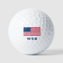 Drapeau américain Monogram Golf Balls