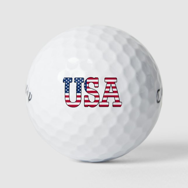 Balles De Golf Drapeau américain Patriotique Golf Balls (Devant)