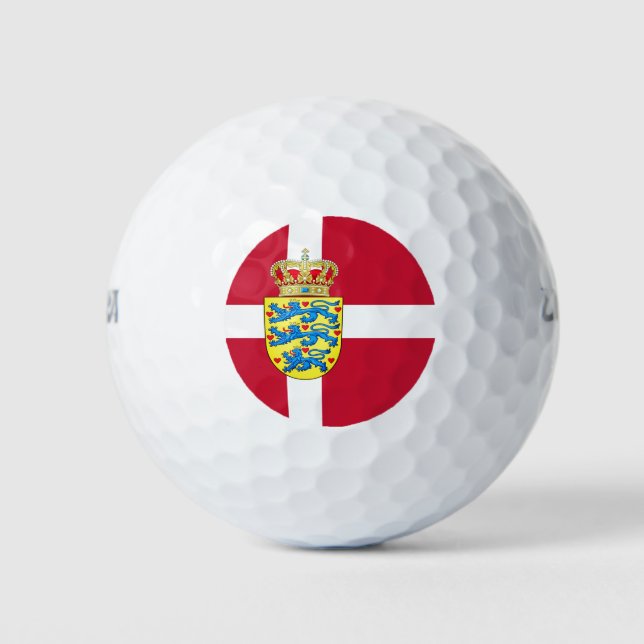 Balles De Golf Drapeau/armoiries du Danemark (Devant)