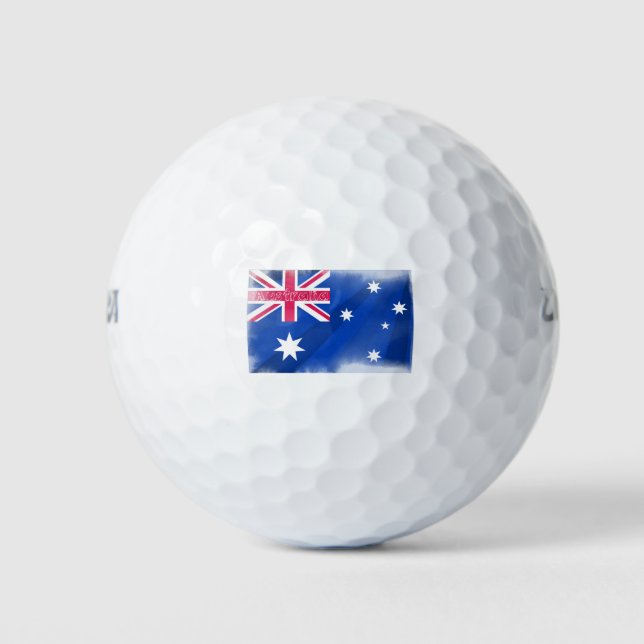 Balles De Golf Drapeau australien (Devant)