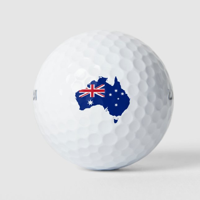 Balles De Golf Drapeau australien (Devant)